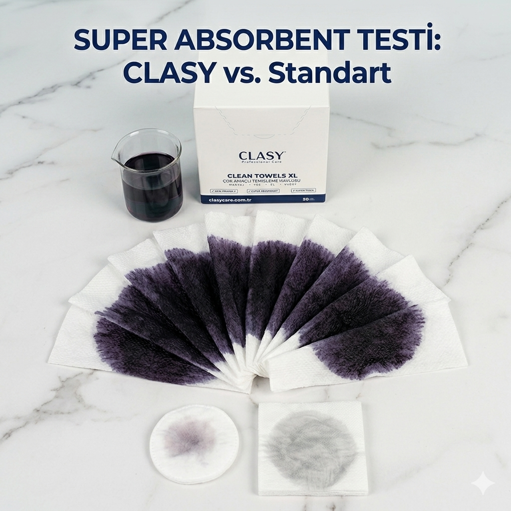 Clasy® Hijyenik Yüz Ve Makyaj Temizleme Bakım Havlusu