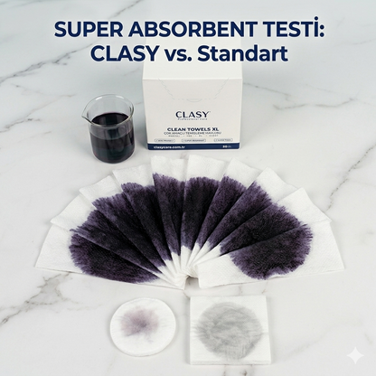 Clasy® Hijyenik Yüz Ve Makyaj Temizleme Bakım Havlusu